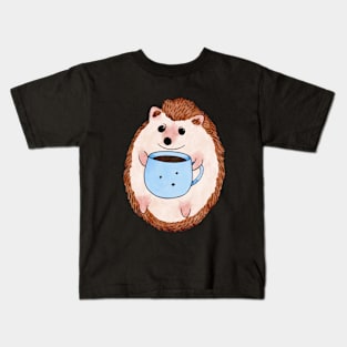 Coffee hedgehog Kids T-Shirt